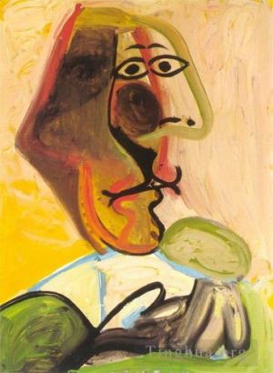 Pablo Picasso œuvre - Buste d'homme 1971